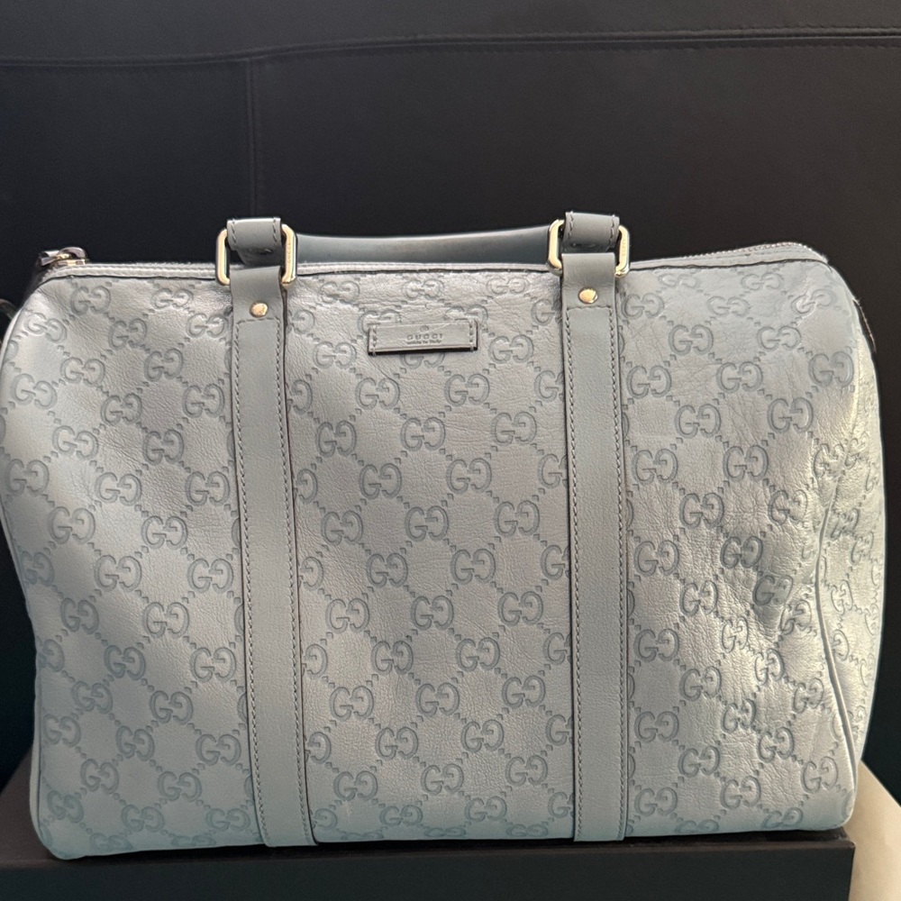Gucci Light Gray Monogram Tote